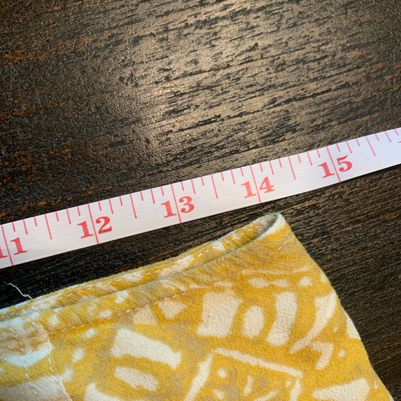 Free People yoke waist yellow print midi skirt size 4 -VGUC - Picture 6 of 8